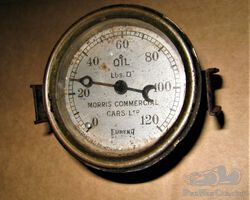 original 920's Morris Commercial Oil Pressure Gauge