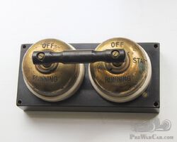 Early Twin Magneto Switch