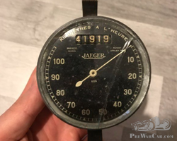 compteur jaeger fond noir avant guerre 100 km/h