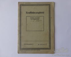 Tempo A400 Bj.40 original Kraftfahrzeugbrief, Zulassung in Berlin