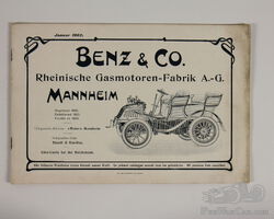 1902 sales catalog Benz & Co Rhenish gas engines | Autumn auction Automobilia Ladenburg November 6 / 7, 2020