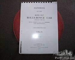 Rolls-Royce documentation (manuals) for Rolls-Royce