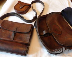 STALKING SADDLE CASE BY ROYAL SADLERS 19th CENTURY AND CARTRIDGE BAG & POUCH