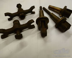 Original 1903 Darracq Twin Engine Tappets & Clamps