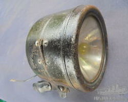 Bicycle lamp pre-war etched original glass Radior