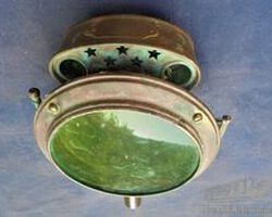 Candle lamp, brass,BESNARD, 1890-1920