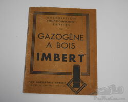 Gazogène wood burner for cars etc, : instructions