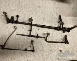 Brake Cross Shaft and Pedals Removed from Brescia Bugatti