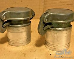 Vintage Pair Petrol Filler Top Aluminum Caps Bentley Fiat VSCC Special Le Mans
