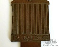 Vintage Original Bronze/ Brass Badge ROLLS ROYCE ENTHUSIASTS CLUB (R.R.E.C)