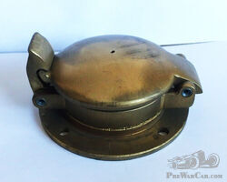 Vintage Brass Aston NOS Enots Petrol Filler Cap, Alfa Romeo Fiat Bentley VSCC