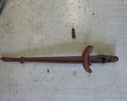 original hand brake needs some work (ie )some metal filling