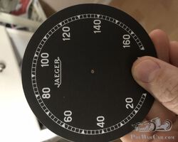 fond de compteur Jaeger diametre 85mm