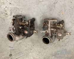 Two Alfa Romeo 6C 2500 Weber 36DO2 carburetters