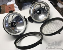 Pair of Zeiss 10" Vintage Headlights