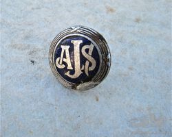 original AJS Enamel badge