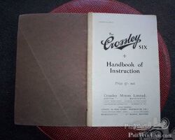 Crossley documentation (manuals) for Crossley