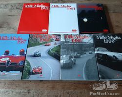 7 x Mille Miglia Year Books and 1 x La Corsa MM '88 book (see advert)