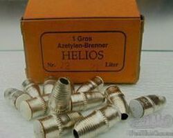 12 original HELIOS burner nozzles 21 liter carbide lamp bike motorcycle carbide