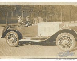 Automobile Postkarte