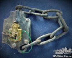 antique trunk lock