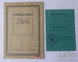 Adler 2 Liter Cabrio Bj.38 Kraftfahrzeugbrief mit Versand !