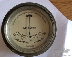 LUCAS AMMETER TYPE C CREAM FACE
