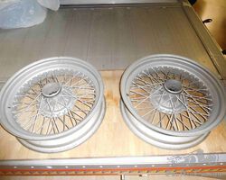 Alvis wheels (extra large for racing purposes)