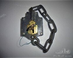 antique trunk lock