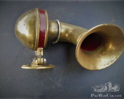 Horn, brass, Bosch 6V, pre-war