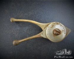 Steering wheel adjustment lever, pre-war