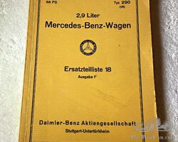 Spare parts list for MB 290 (W18)