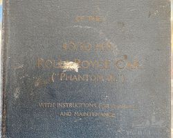 Rolls-Royce owners handbook