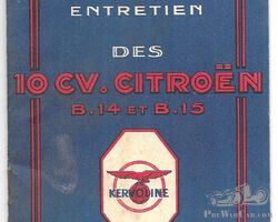 Citroen B14 B15 notice