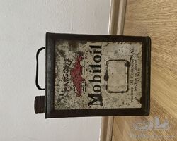 Gargoyle mobiloil vintage oil can 2l