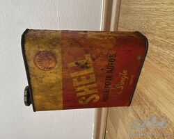 Vintage shell oil can 2l, rare