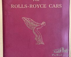 Rolls-Royce cars instructionbook