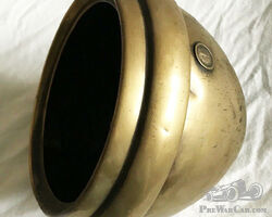 Pre War Miller Brass Headlamp Shell, Harley Panhead knucklehead flathead Indian BSA Norton