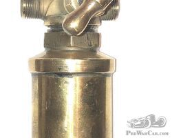 Brass fuel filter with tap.