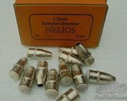 12 original HELIOS burner nozzles 21 liter carbide lamp bike motorcycle carbide