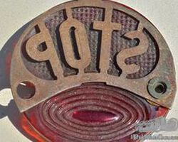 stop tail light, real glass