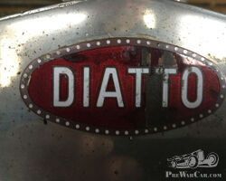 Original radiator badge for a 1920's Diatto