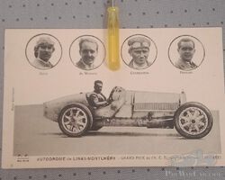 Bugatti Postal Card ACF 1925