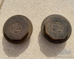 2 Panhard Levassor wheel nuts