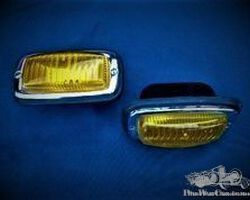 pair bumper fog lamps, new old stock