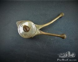 Steering wheel adjustment lever, pre-war