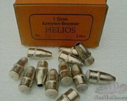 12 original HELIOS burner nozzles 21 liter carbide lamp bike motorcycle carbide