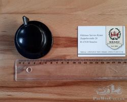 Umschalter in schwarz (Durchmesser 6,5 cm)