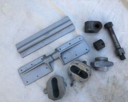 AMILCAR CASTINGS, PATTERNS, SPEEDOMETER, RADIATOR CRANK HANDLE BUSH.