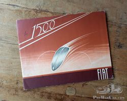 FIAT 1500 6C brochure